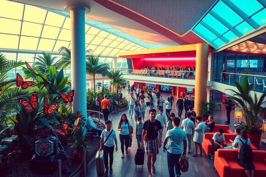 What are free services offered at Changi Airport?