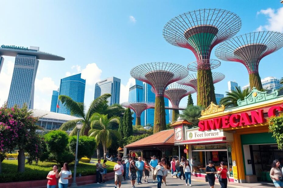 What are the most popular tourist attractions in Singapore?