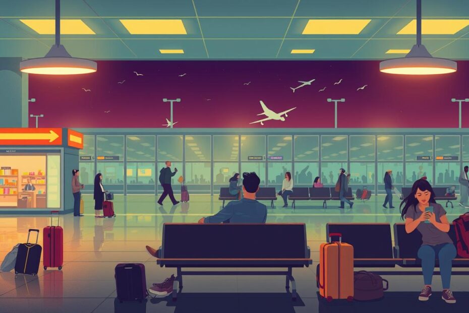 What do I do if my layover is overnight in an airport?