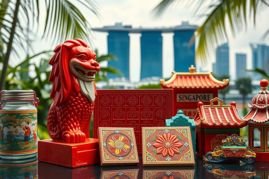 What souvenir would one buy to truly represent Singapore?