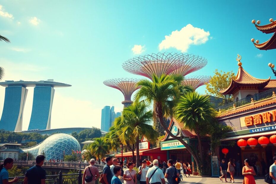 Which are the most popular tourist destination in Singapore?